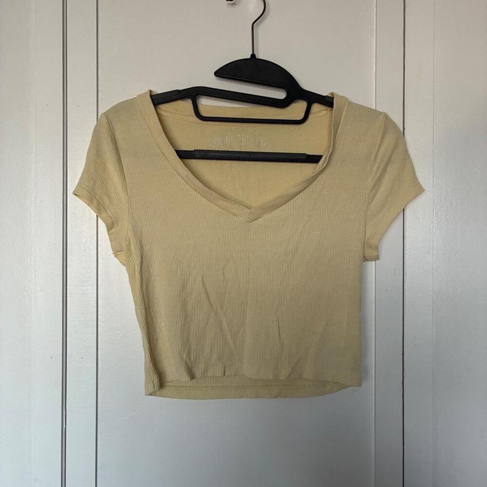 Aeropostale yellow baby tee brandymelville